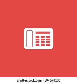 Telephone icon illustration isolated vector sign symbol