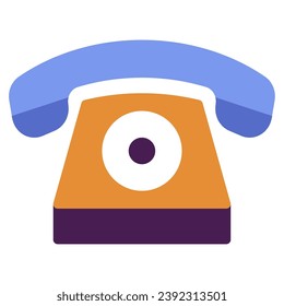 telephone icon illustration for web app, etc