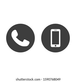 Telephone icon isolated on white background. Vector illustration. Eps 10.