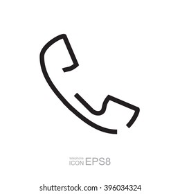 Telephone Icon Isolated On White Background