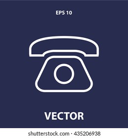 telephone icon. telephone line icon