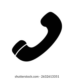 telephone icon line art on white background