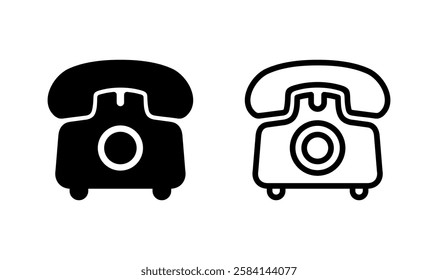 Telephone icon logo design. phone sign and symbol