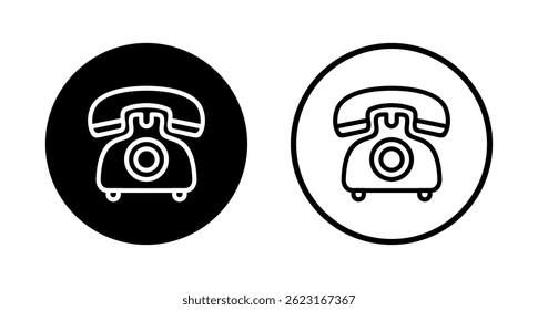 Telephone icon logo design. phone sign and symbol