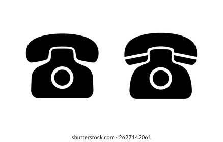 Telephone icon logo design. phone sign and symbol