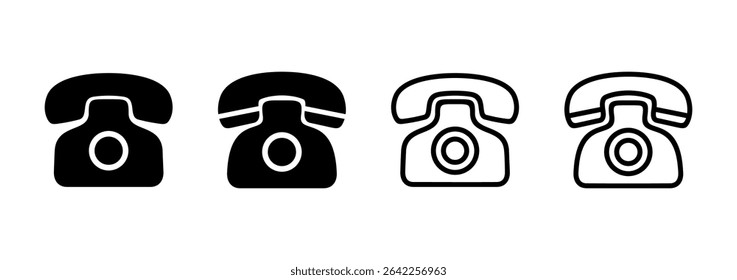Telephone icon logo design. phone sign and symbol