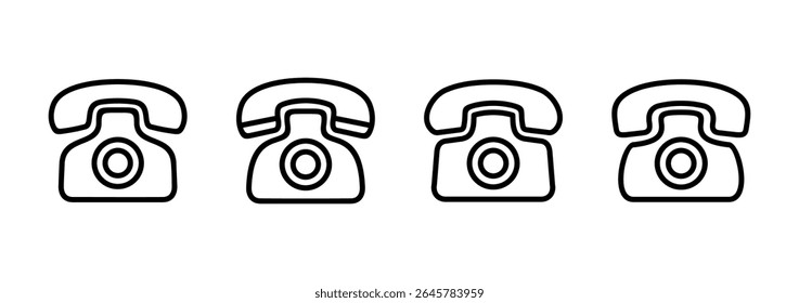 Telephone icon logo design. phone sign and symbol