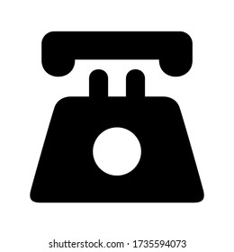 telephone  icon or logo isolated sign symbol vector illustration - high quality black style vector icons
