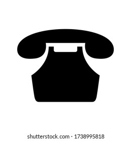 telephone  icon or logo isolated sign symbol vector illustration - high quality black style vector icons
