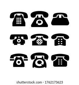 telephone icon or logo isolated sign symbol vector illustration - Collection of high quality black style vector icons
