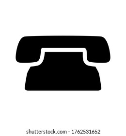 telephone icon or logo isolated sign symbol vector illustration - high quality black style vector icons

