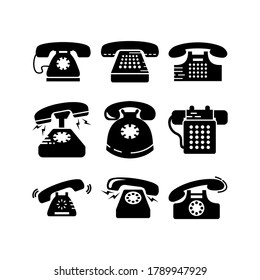 telephone icon or logo isolated sign symbol vector illustration - Collection of high quality black style vector icons
