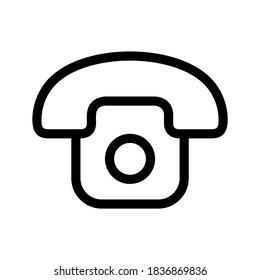 telephone icon or logo isolated sign symbol vector illustration - high quality black style vector icons
