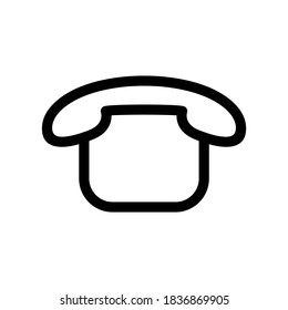 telephone icon or logo isolated sign symbol vector illustration - high quality black style vector icons
