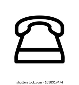 telephone icon or logo isolated sign symbol vector illustration - high quality black style vector icons
