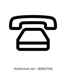 icono de teléfono o logotipo símbolo de signo aislado ilustración vectorial - iconos vectoriales de estilo negro de alta calidad

