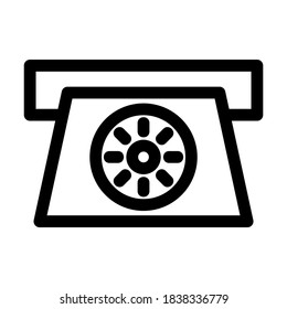 telephone icon or logo isolated sign symbol vector illustration - high quality black style vector icons
