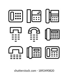 Telephone icon or logo isolated sign symbol vector illustration - Collection of high quality black style vector icons
