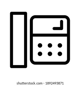 Telephone icon or logo isolated sign symbol vector illustration - high quality black style vector icons
