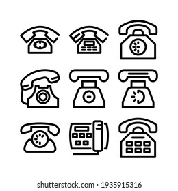 telephone icon or logo isolated sign symbol vector illustration - Collection of high quality black style vector icons
