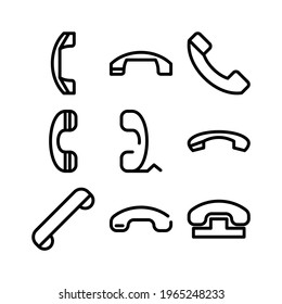 telephone icon or logo isolated sign symbol vector illustration - Collection of high quality black style vector icons
