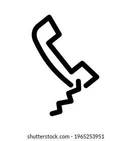 telephone icon or logo isolated sign symbol vector illustration - high quality black style vector icons
