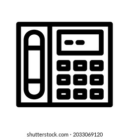 telephone icon or logo isolated sign symbol vector illustration - high quality black style vector icons
