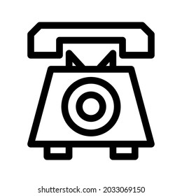 telephone icon or logo isolated sign symbol vector illustration - high quality black style vector icons
