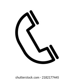 telephone icon or logo isolated sign symbol vector illustration - high quality black style vector icons
