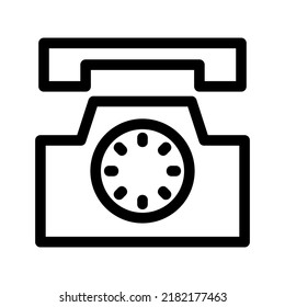 telephone icon or logo isolated sign symbol vector illustration - high quality black style vector icons

