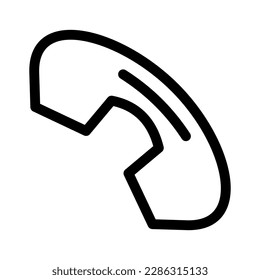 telephone icon or logo isolated sign symbol vector illustration - high quality black style vector icons