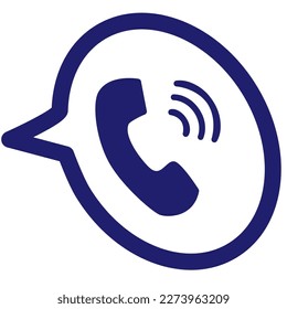 Telephone icon,  Logo Phone in Bubble Icon Vector. Vector illustration.