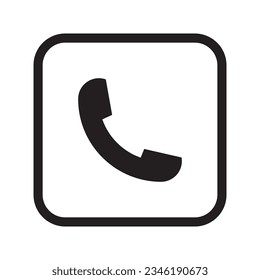 Telefonsymbol, Logo-Telefonsymbol Vektor. Telefonsymbol einzeln auf weißem Hintergrund