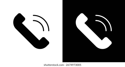 Logotipo do ícone do telefone. símbolos gráficos simples