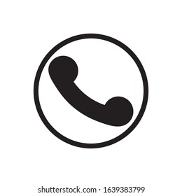 telephone icon logo vector design
