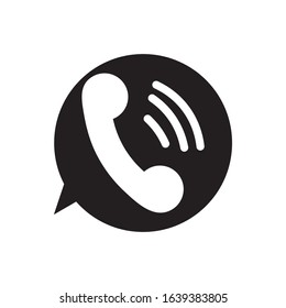 telephone icon logo vector design