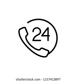 telephone icon logo vector template editable stroke