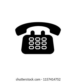 telephone icon logo vector template editable stroke