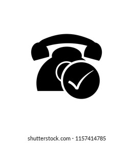 telephone icon logo vector template editable stroke
