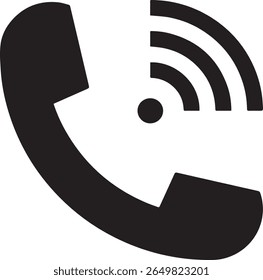 telephone icon network vector art
