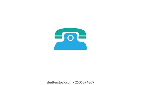 Telephone  icon on transferred background vector illustration 