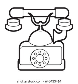 telephone icon outline