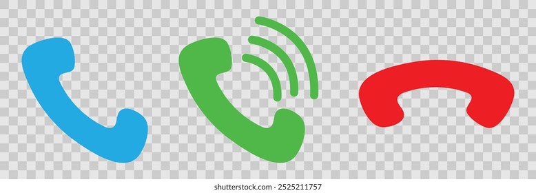Telephone icon. Phone call icon. Contact us icon. Vector illustration