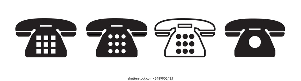 Telephone icon. Phone icon vector. Call icon vector.