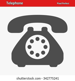 Telephone Icon. Professional, pixel perfect icons optimized for both large and small resolutions. EPS 8 format.