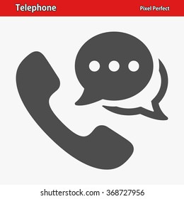 Telephone Icon. Professional, pixel perfect icons optimized for both large and small resolutions. EPS 8 format.