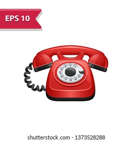 Telephone Icon. Professional, pixel-aligned icon in realistic colors.