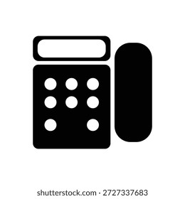 Telephone icon representing communication call contact and customer support