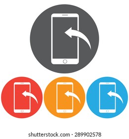 Telephone icon set , calling,mobile