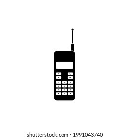 conjunto de iconos de teléfono, símbolo vectorial de icono de teléfono antiguo